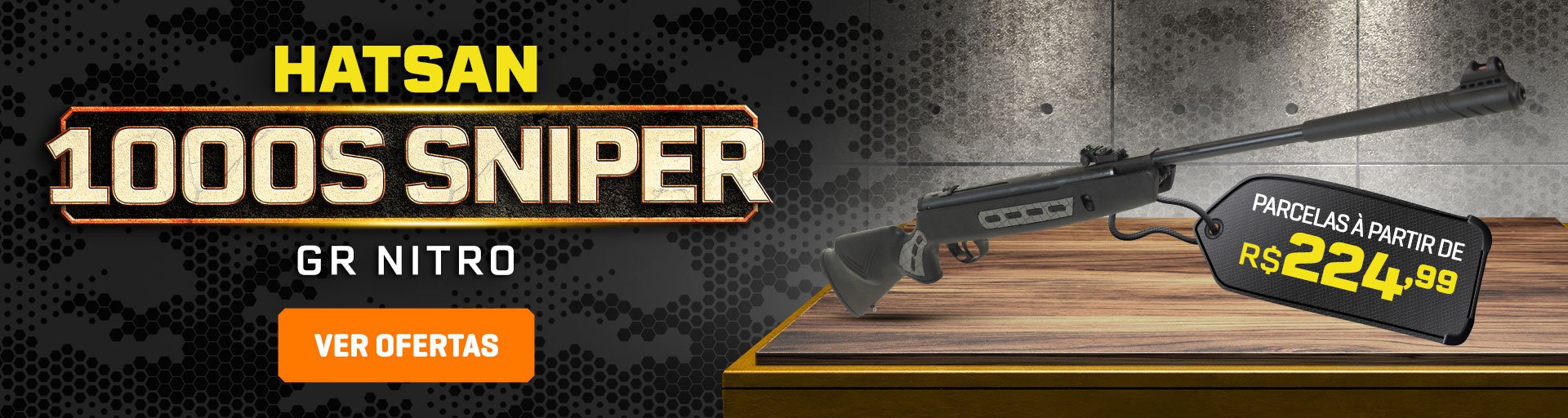HATSAN 1000S SNIPER GR NITRO -  Parcelas à partir de R$ 224,99