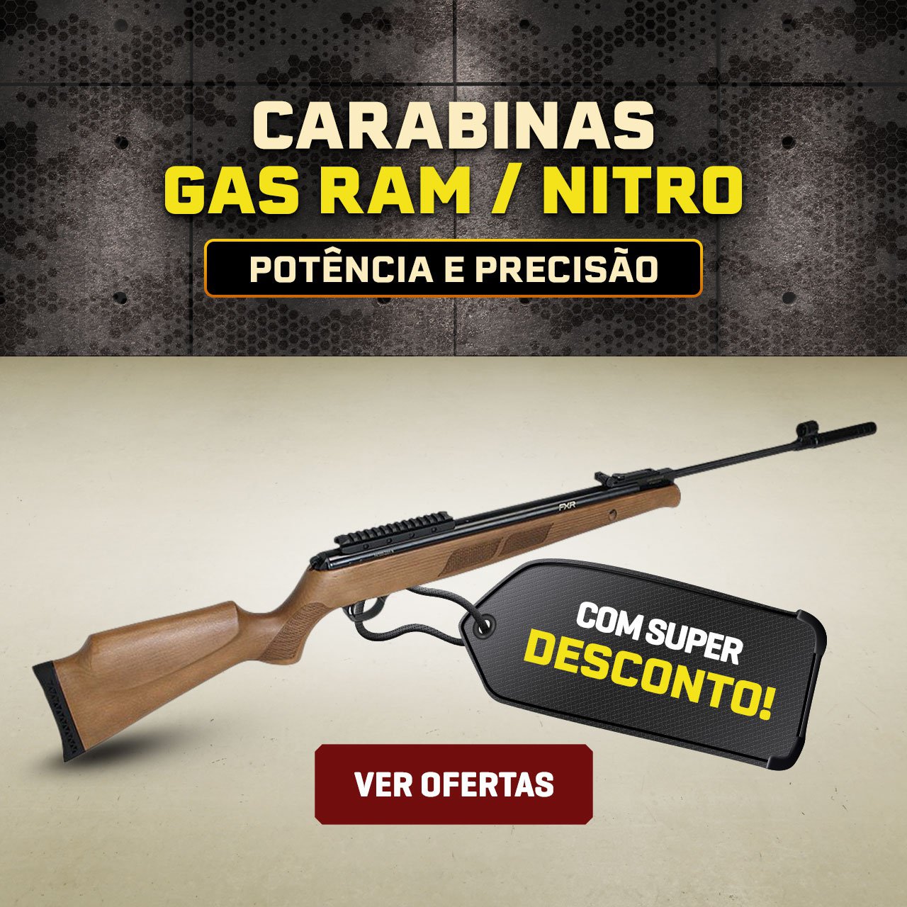 CARABINAS GAS RAM / NITRO - Potência e Precisão, com SUPER DESCONTO!