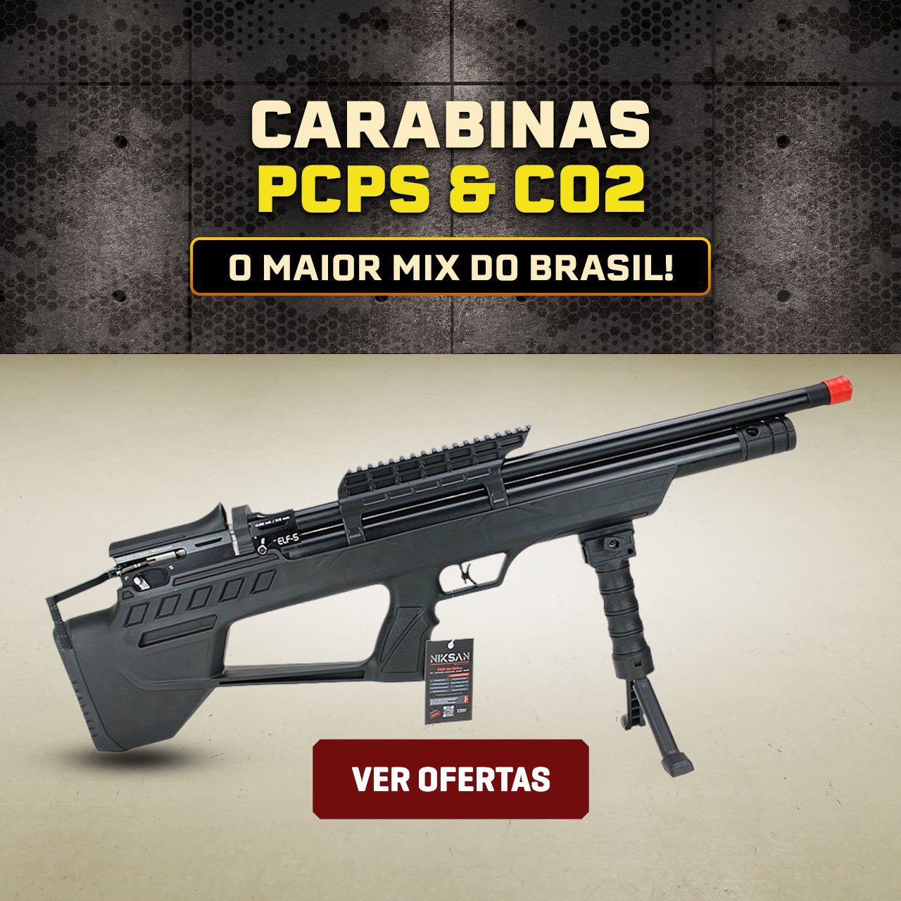 Carabinas PCPs & CO2 - O Maior Mix do Brasil!