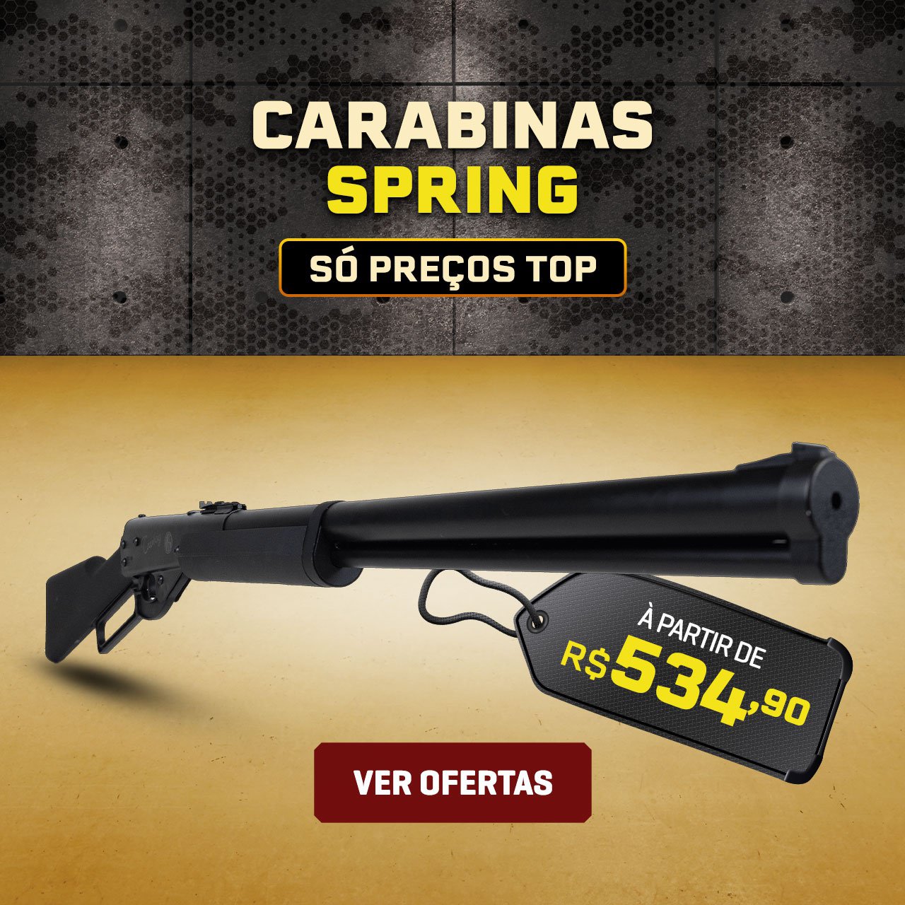 Carabinas Spring - Só preços TOP, à partir de R$ 539,90