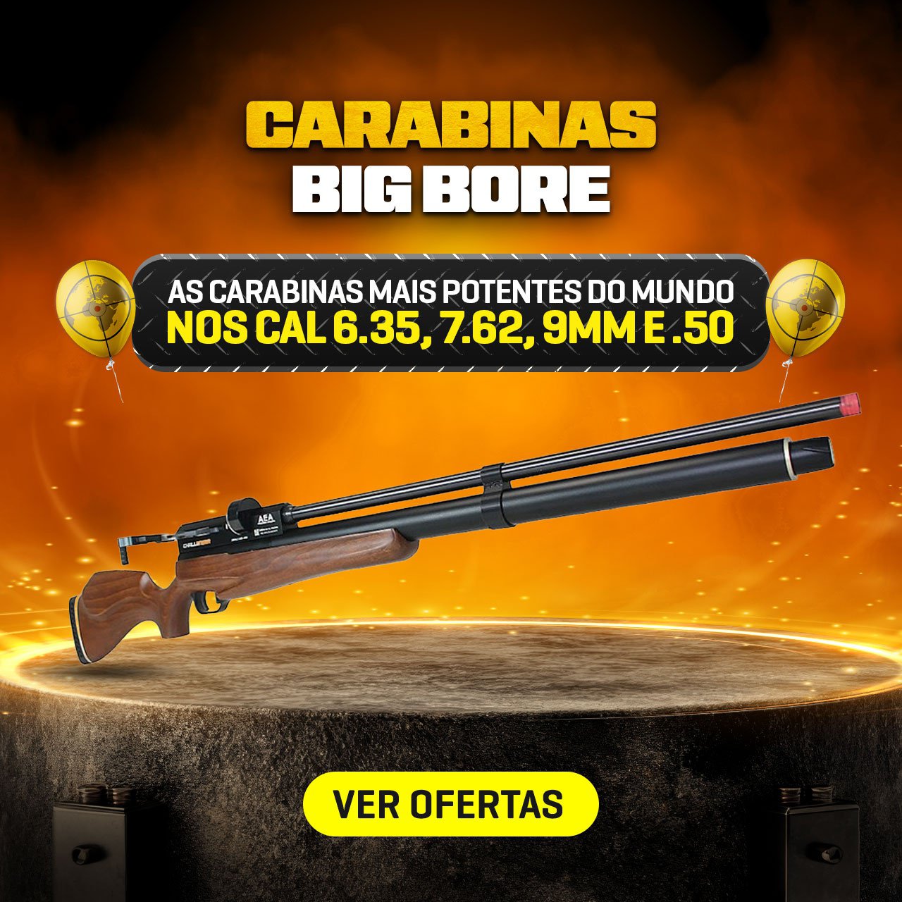 BIG BORE - AS Carabinas mais Potentes do Mundo nos Cal 6.35, 7.62, 9mm e .50