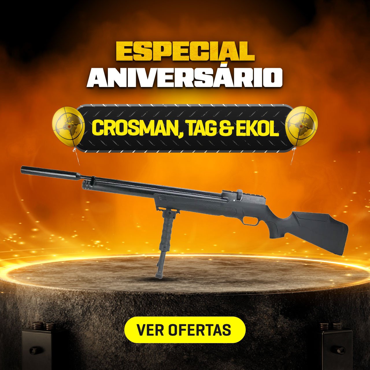 ESPECIAL ANIVERSÁRIO - Crosman, TAG & Ekol