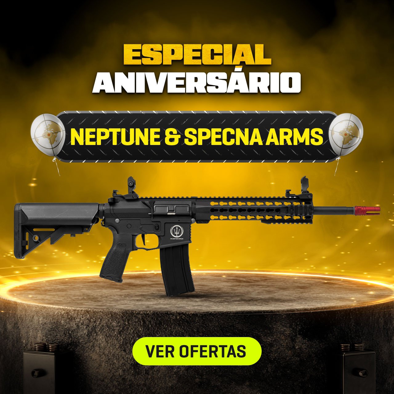 ESPECIAL ANIVERSÁRIO - RIFLES NEPTUNE & SPECNA ARMS