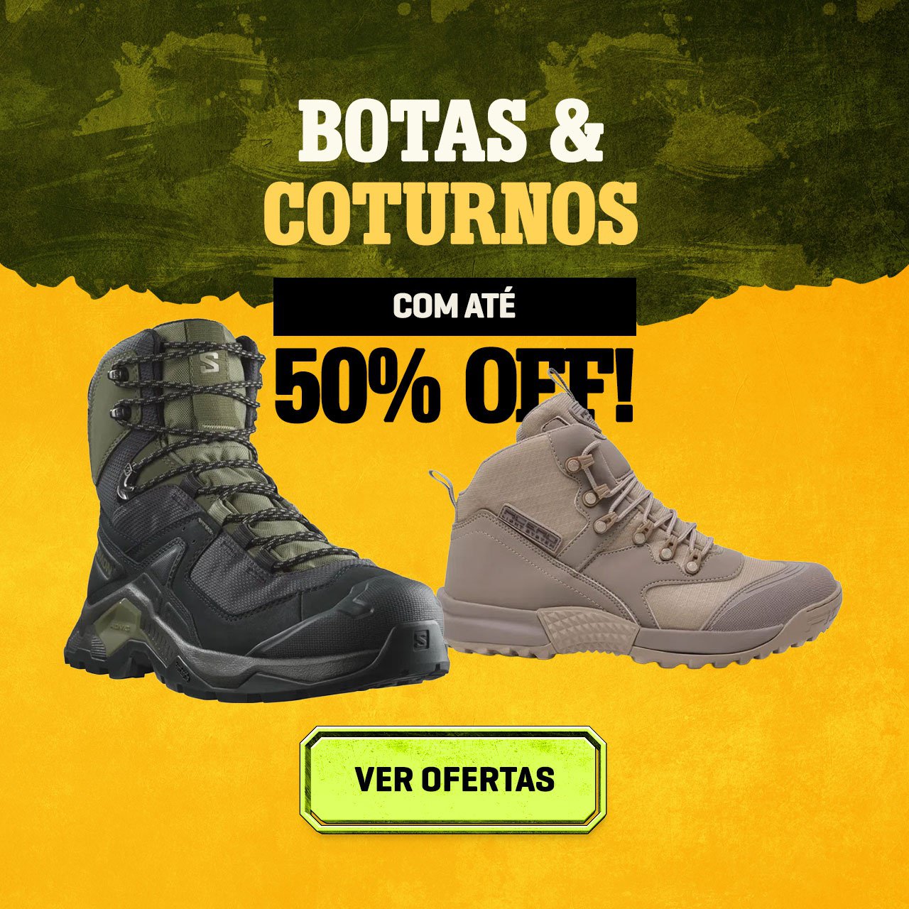 Botas e Coturnos com até 50% OFF