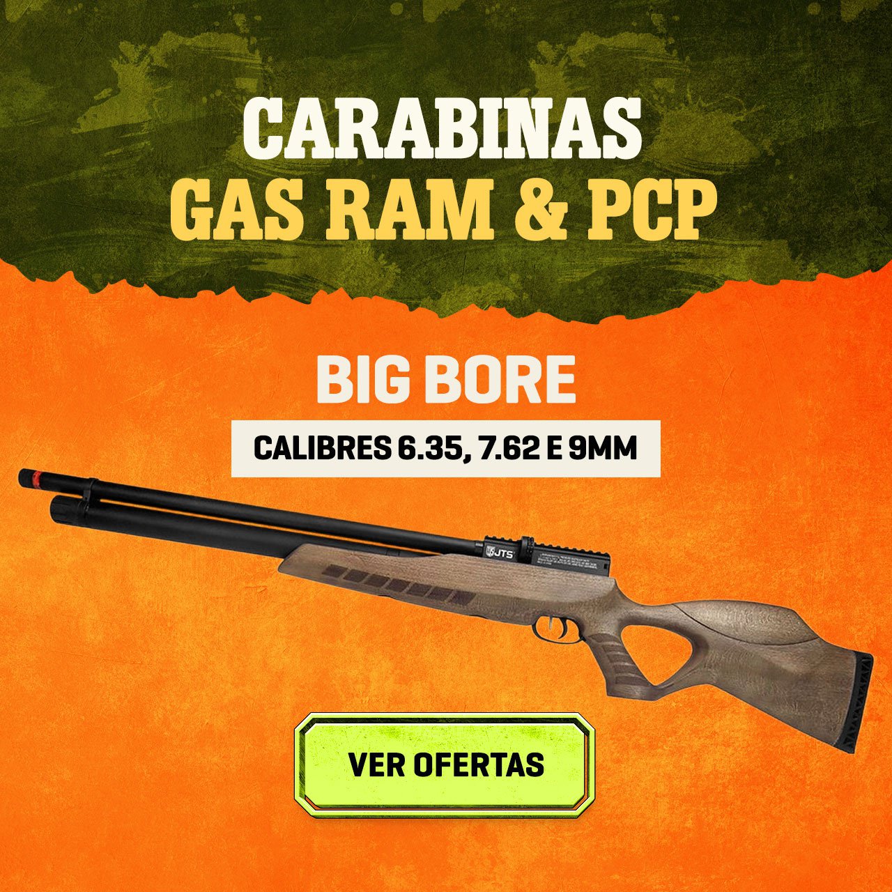 CARABINAS GAS RAM & PCP - BIG BORE CAL 6.35, 7.62 E 9MM