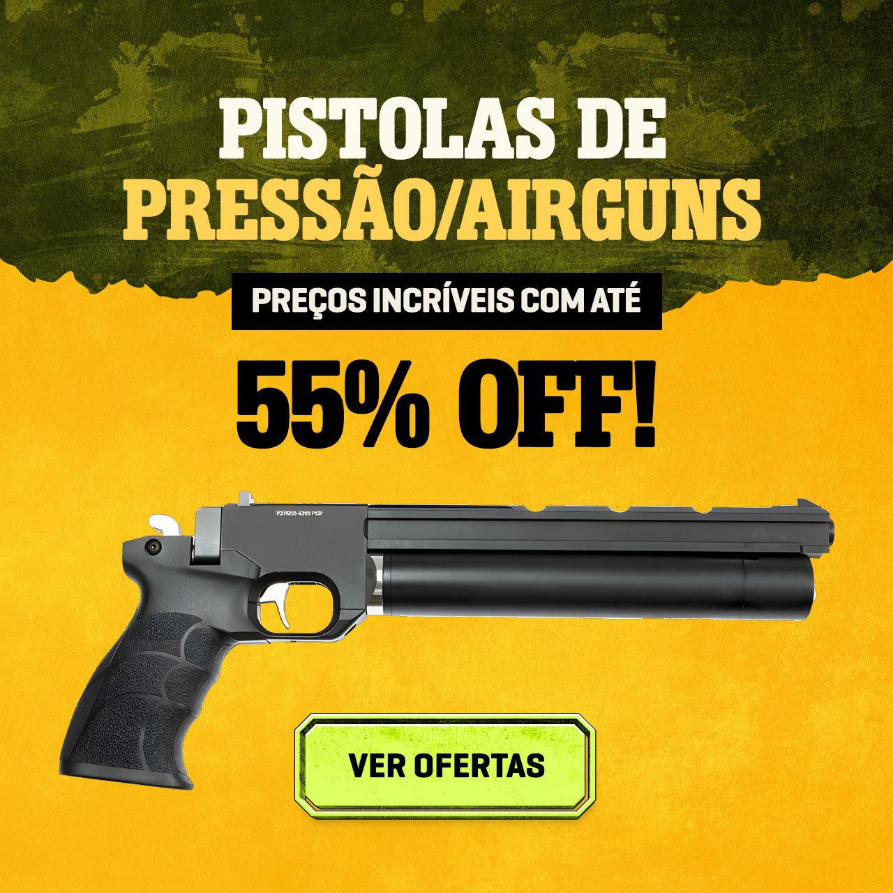 Pistolas de Pressão/Airguns - preços incríveis com até 55% OFF