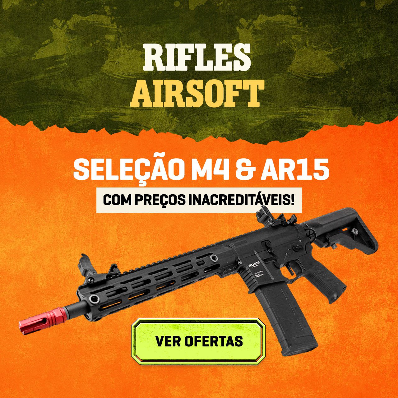Rifles Airsoft - Seleção M4 & AR15, com preços inacreditáveis!