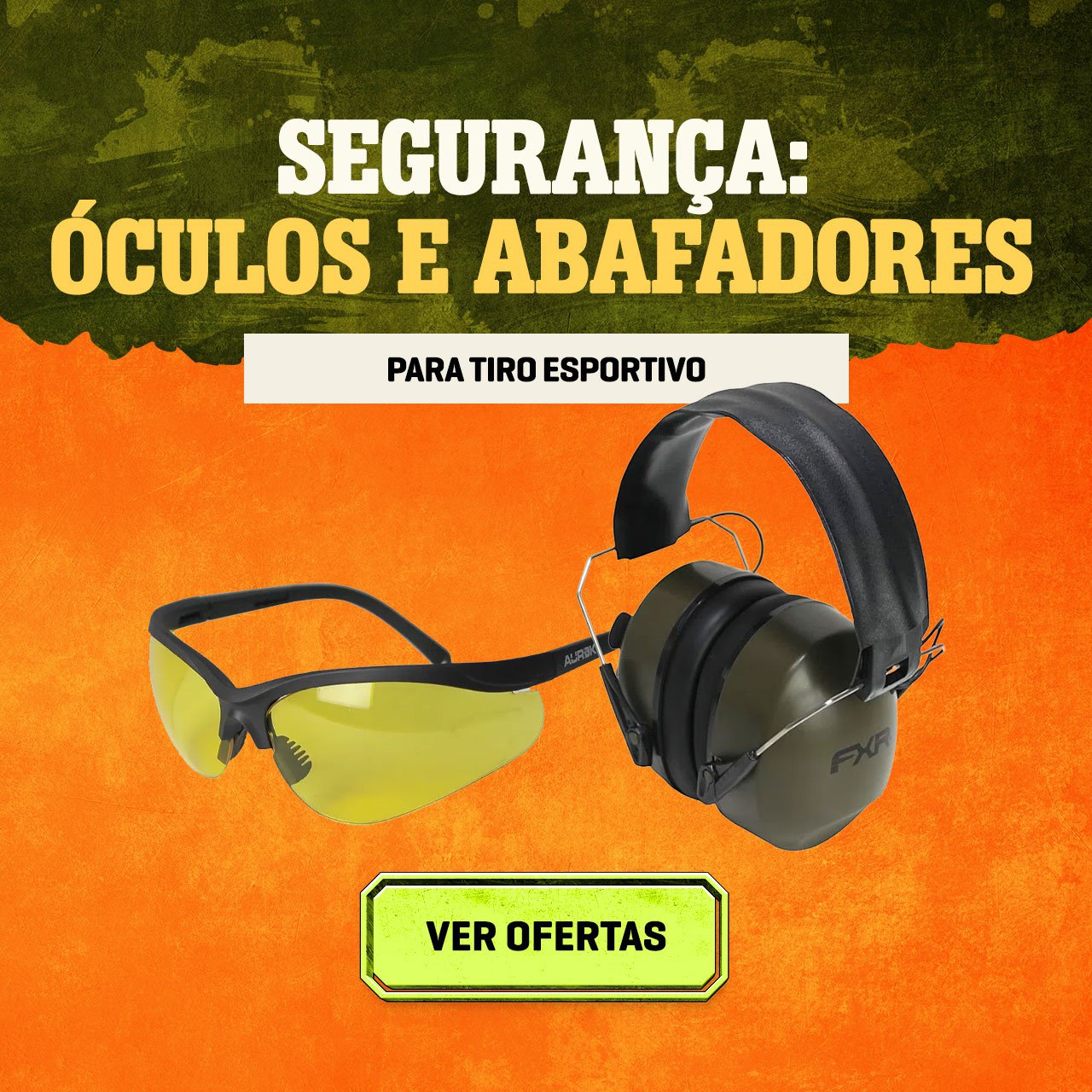 Segurança - Óculos e Abafadores para Tiro Esportivo