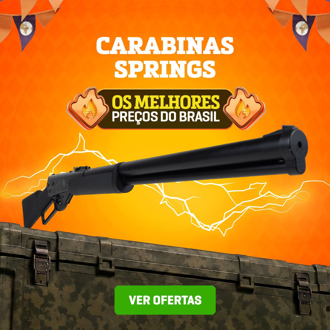 Carabinas Springs - Os Melhores preços do Brasil!