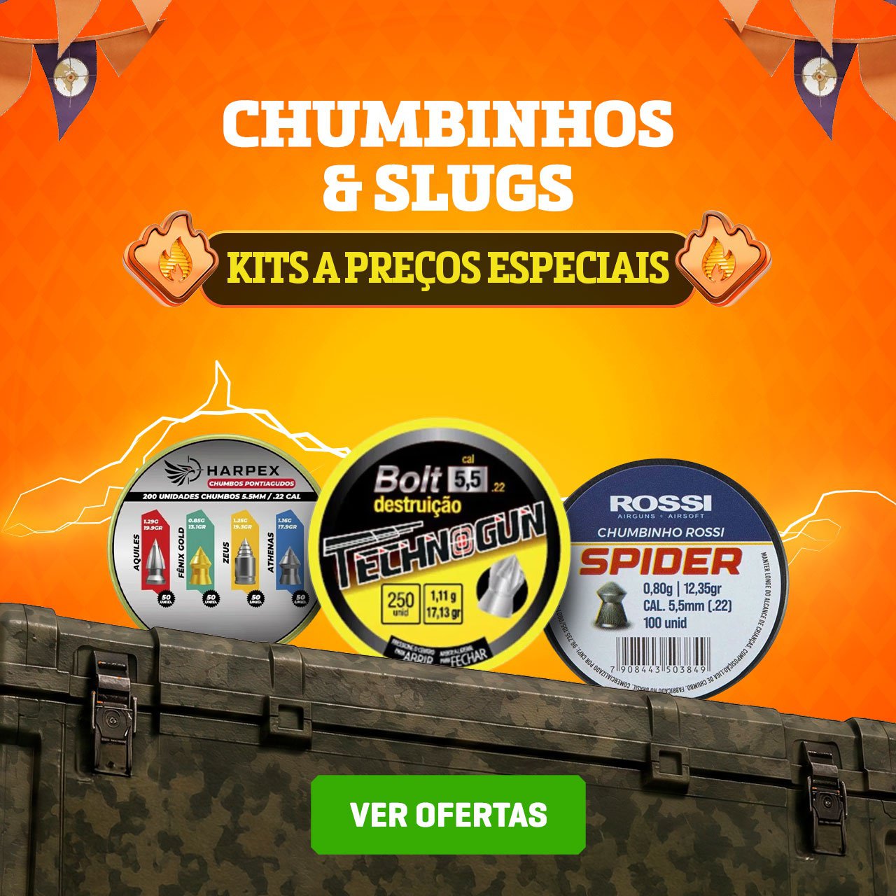 Chumbinhos & Slugs - KITs a preços especiais