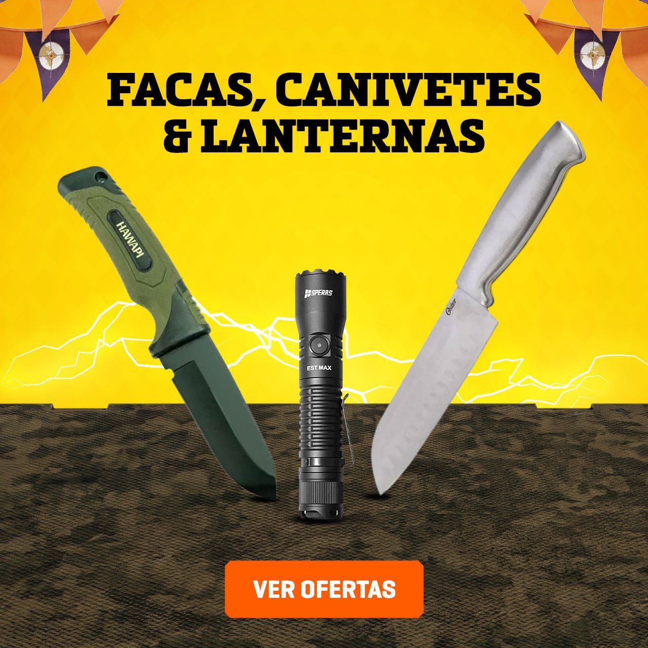 Facas, Canivetes & Lanternas
