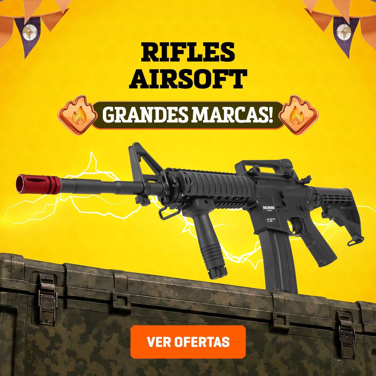 Rifles Airsoft - AEGs & GBB - Grandes Marcas!