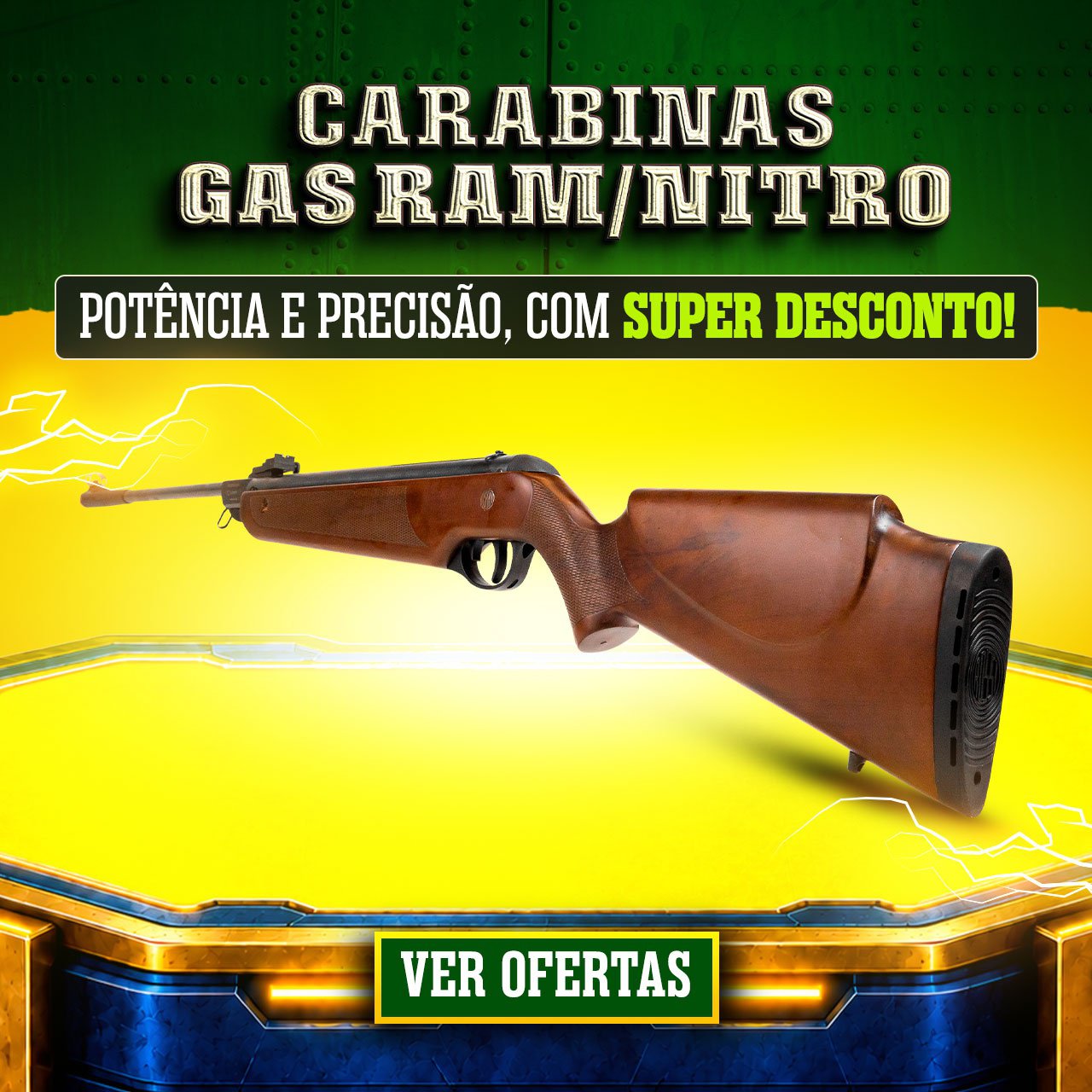 CARABINAS GAS RAM / NITRO - Potência e Precisão, com SUPER DESCONTO!