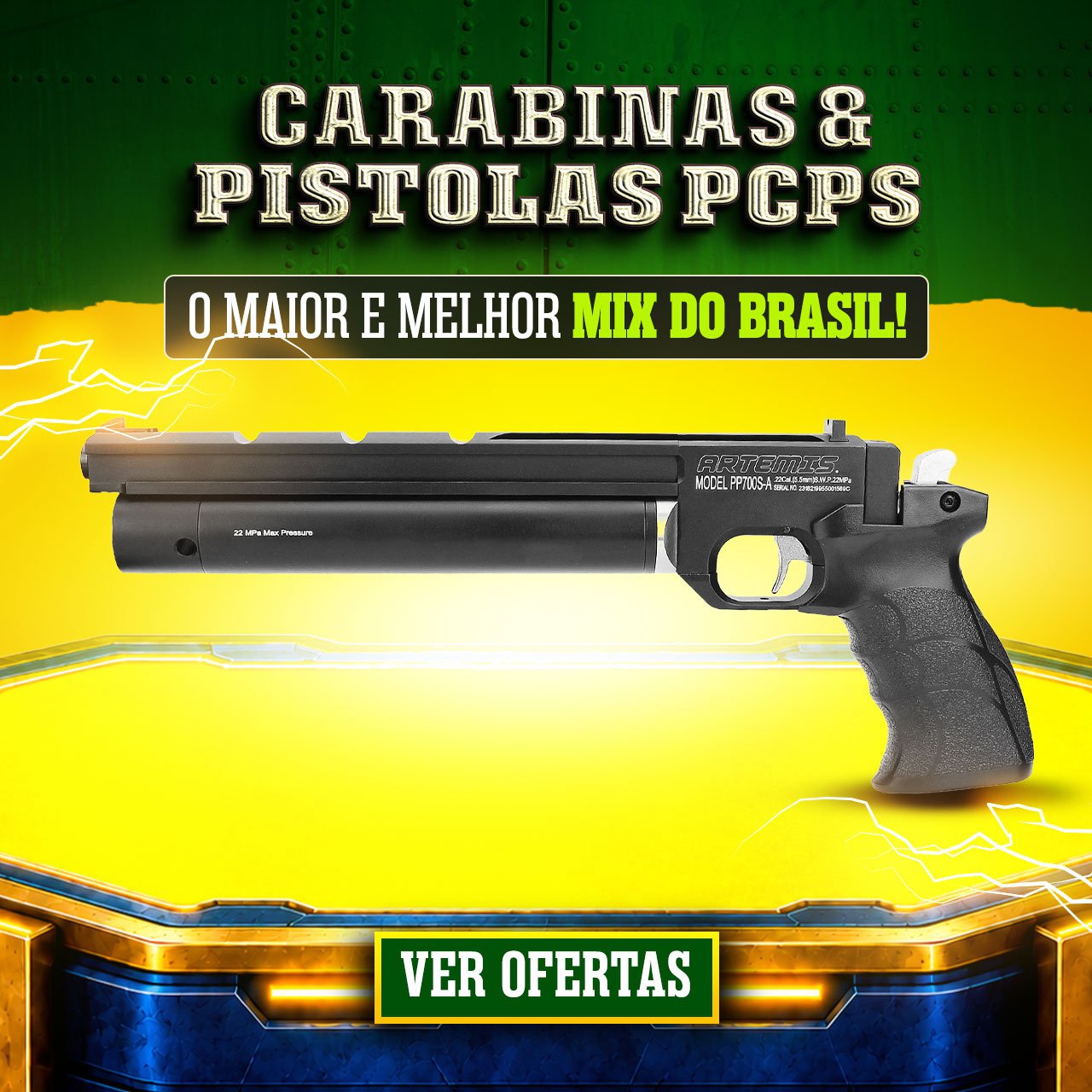 Carabinas & Pistolas PCPs - O Maior e Melhor Mix do Brasil!