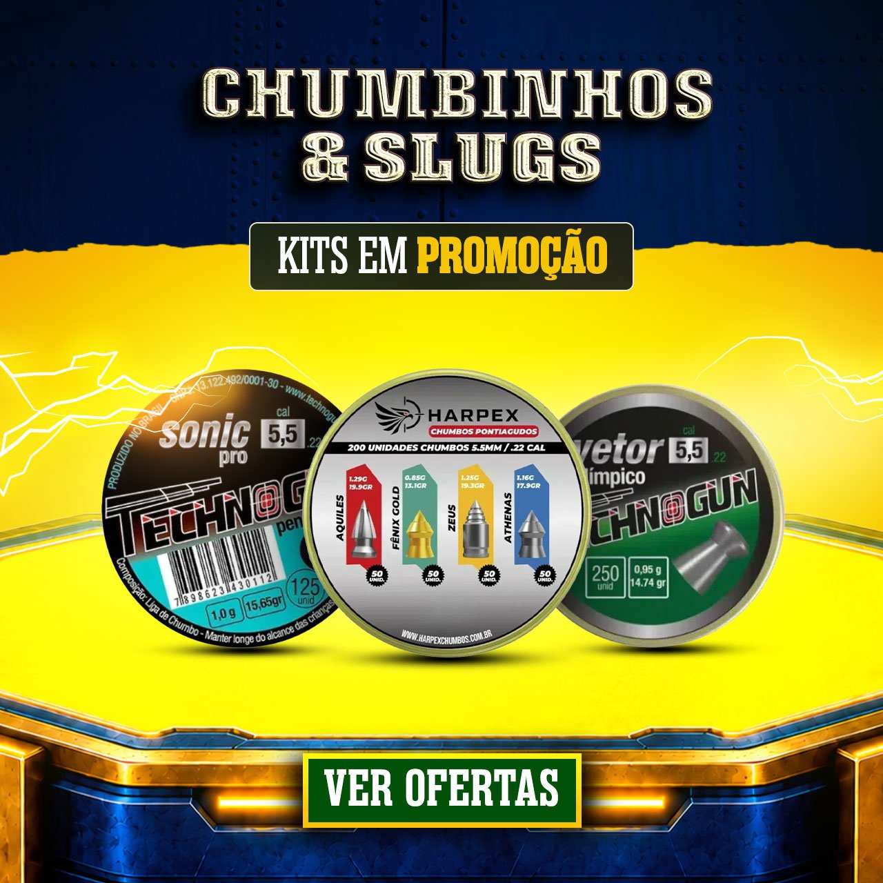 Chumbinhos & Slugs - Kits em PROMOÇÃO