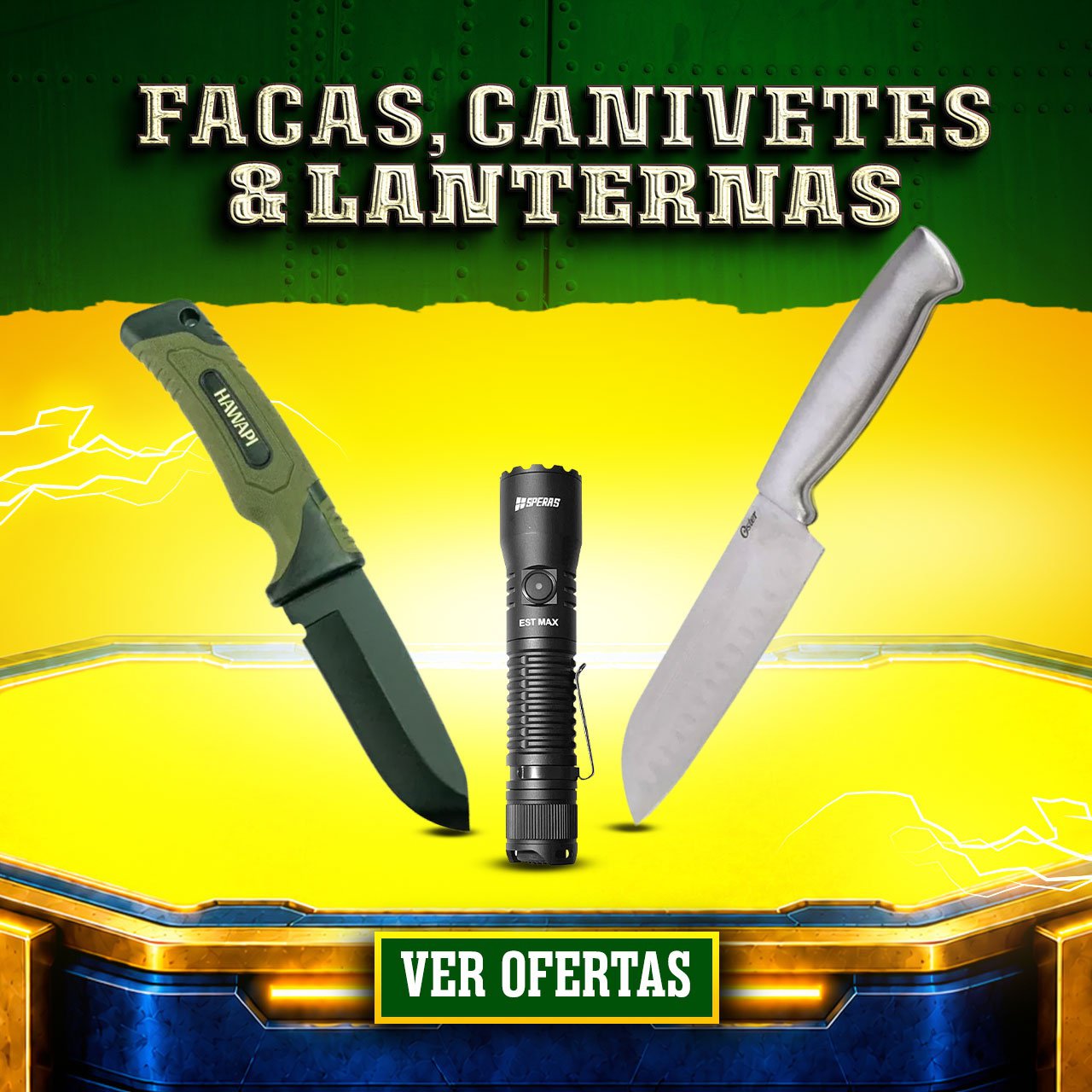 Facas, Canivetes & Lanternas