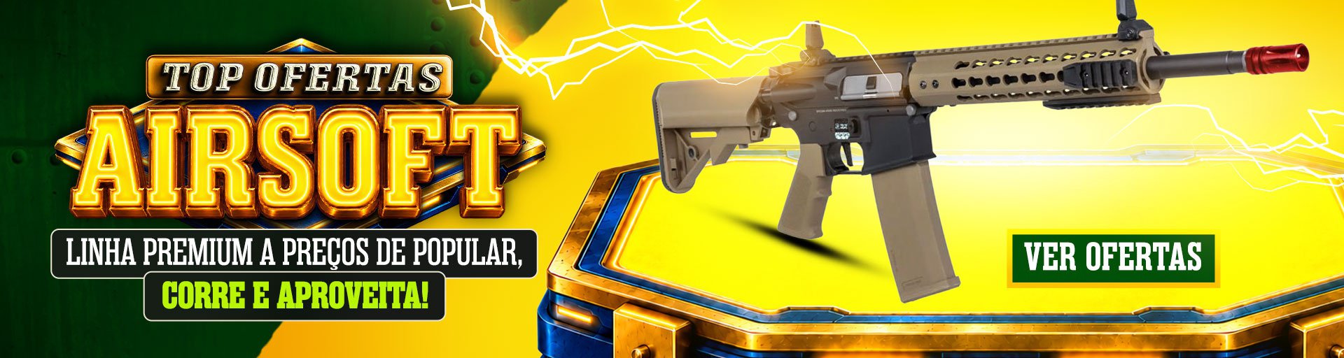 TOP Ofertas AIRSOFT - Linha Premium a preços de Popular, corre e aproveita!