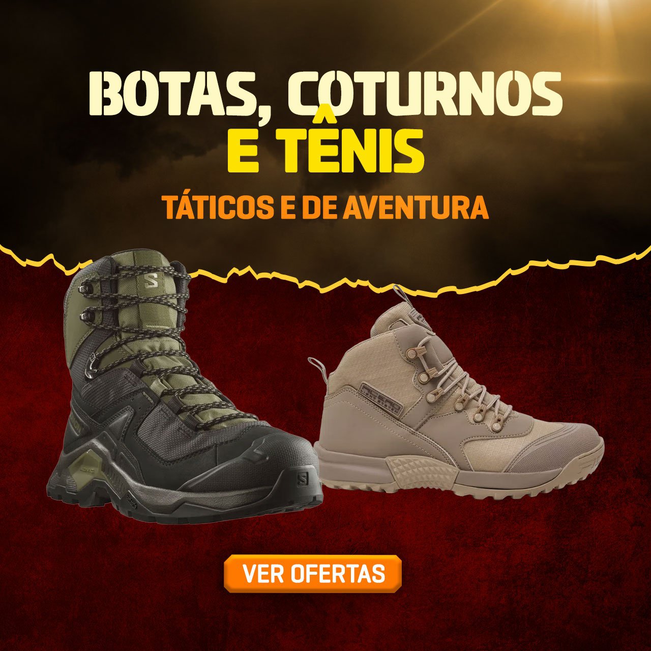 Botas, Coturnos e Tênis - Táticos e de Aventura