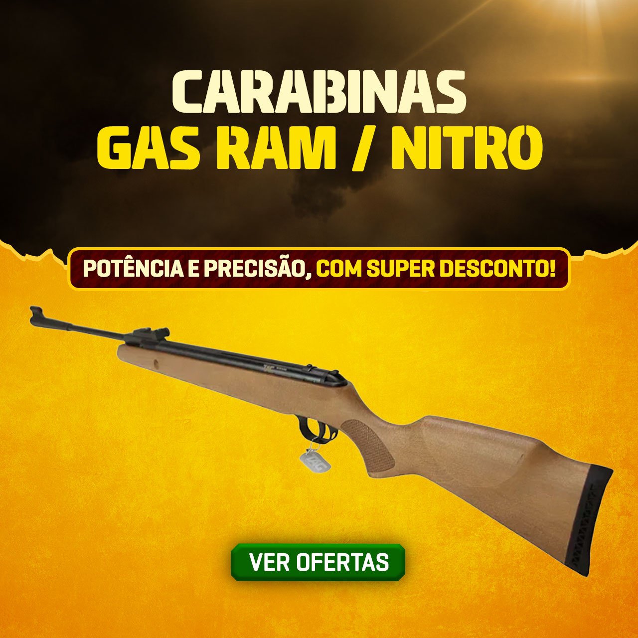 CARABINAS GAS RAM / NITRO - Potência e Precisão, com SUPER DESCONTO!