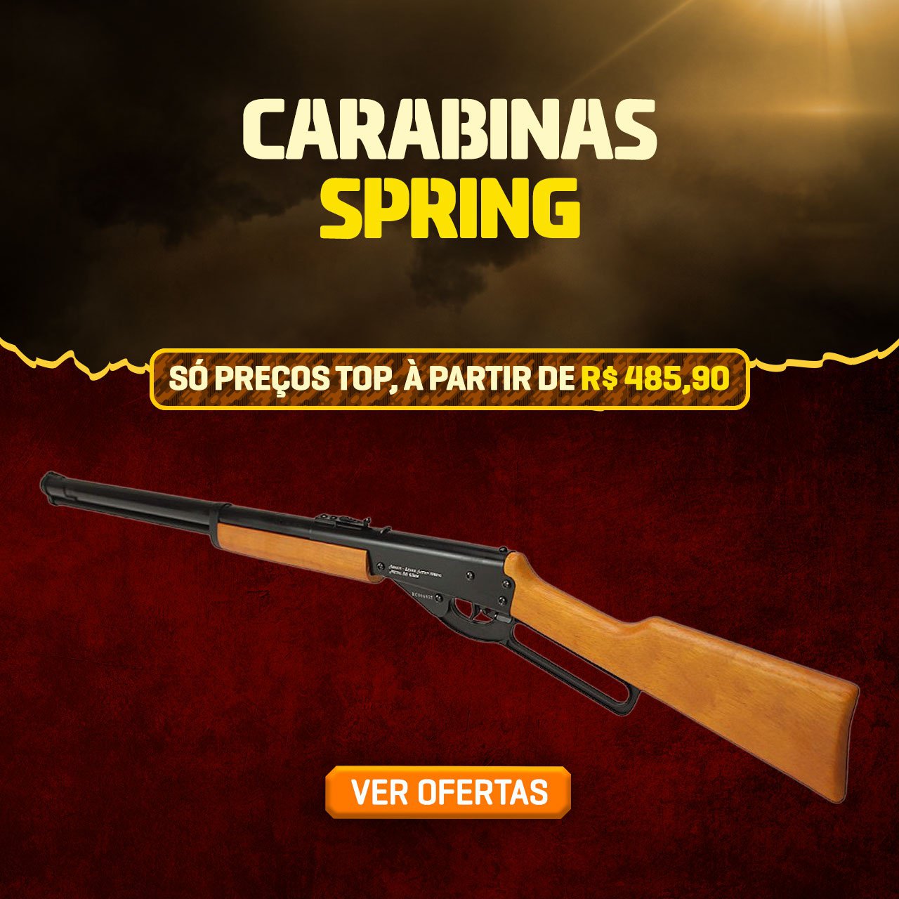 Carabinas Spring - Só preços TOP, à partir de R$ 485,90
