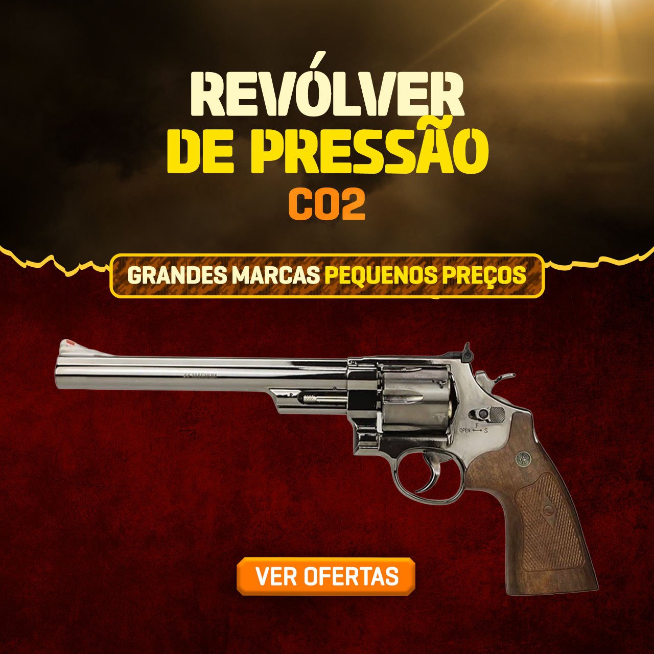 Revólver de Pressão CO2 - Grandes Marcas, pequenos preços!