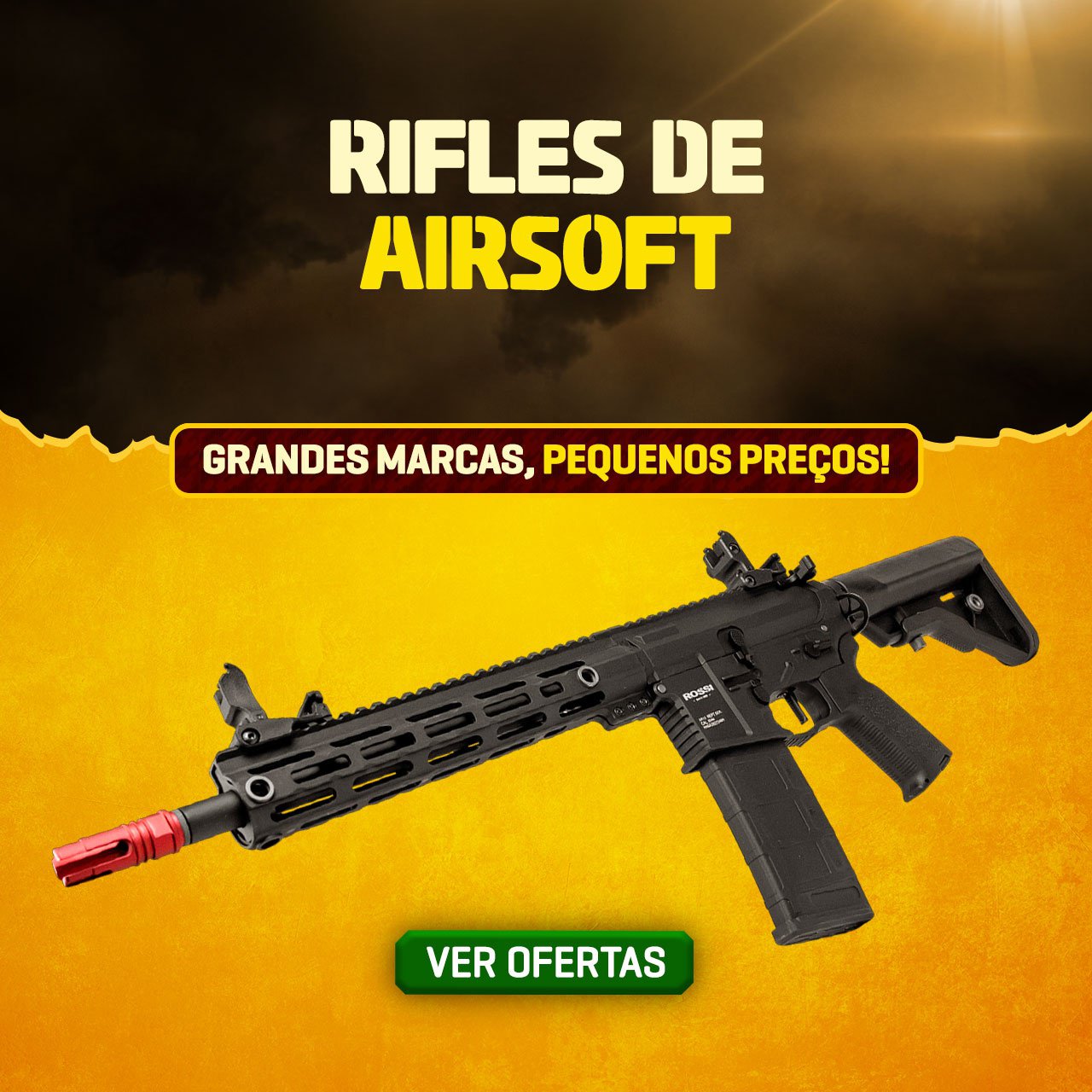 RIFLES DE AIRSOFT - Grandes Marcas, pequenos preços !