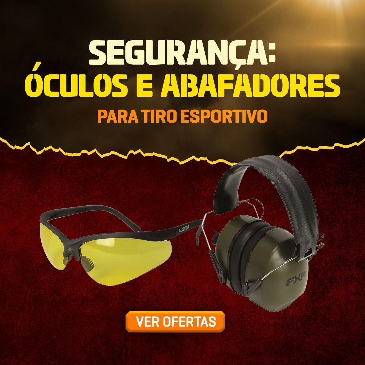 Segurança - Óculos e Abafadores para Tiro Esportivo