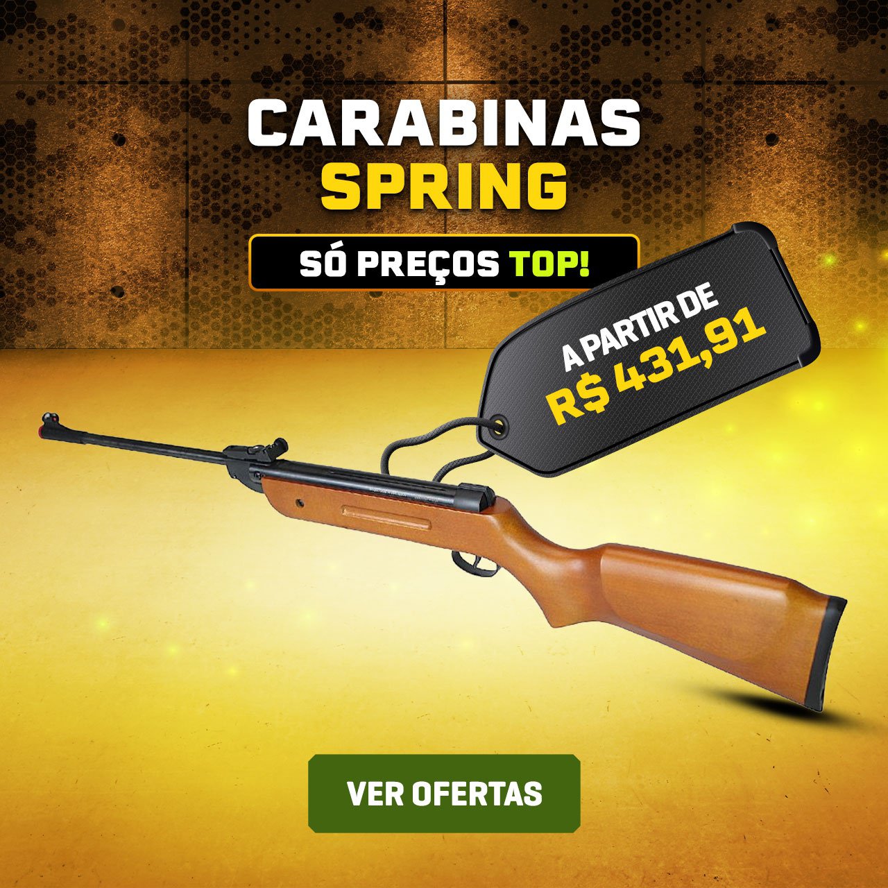 Carabinas Spring - Só preços TOP, à partir de R$ 431,91