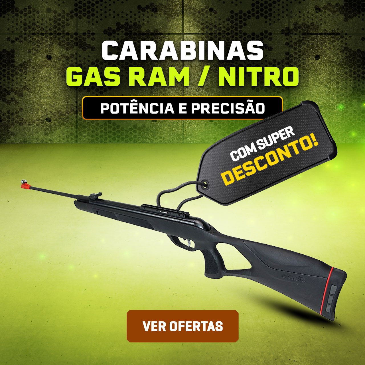 CARABINAS GAS RAM / NITRO - Potência e Precisão, com SUPER DESCONTO!