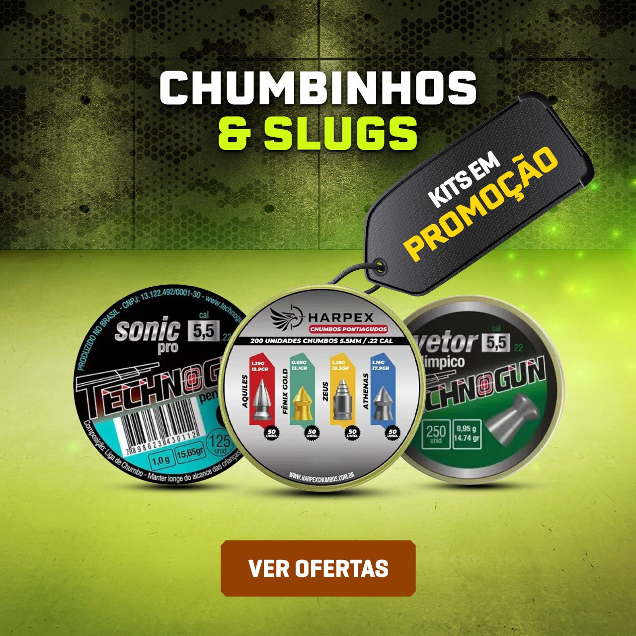 Chumbinhos & Slugs - Kits em PROMOÇÃO