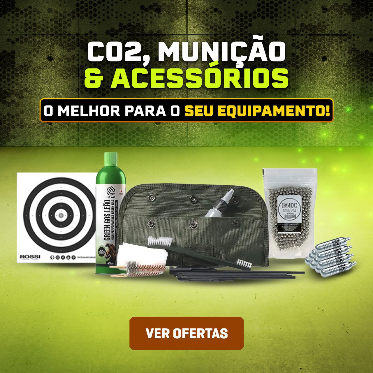 CO2, Munição & Acessórios - O Melhor para o Seu Equipamento!
