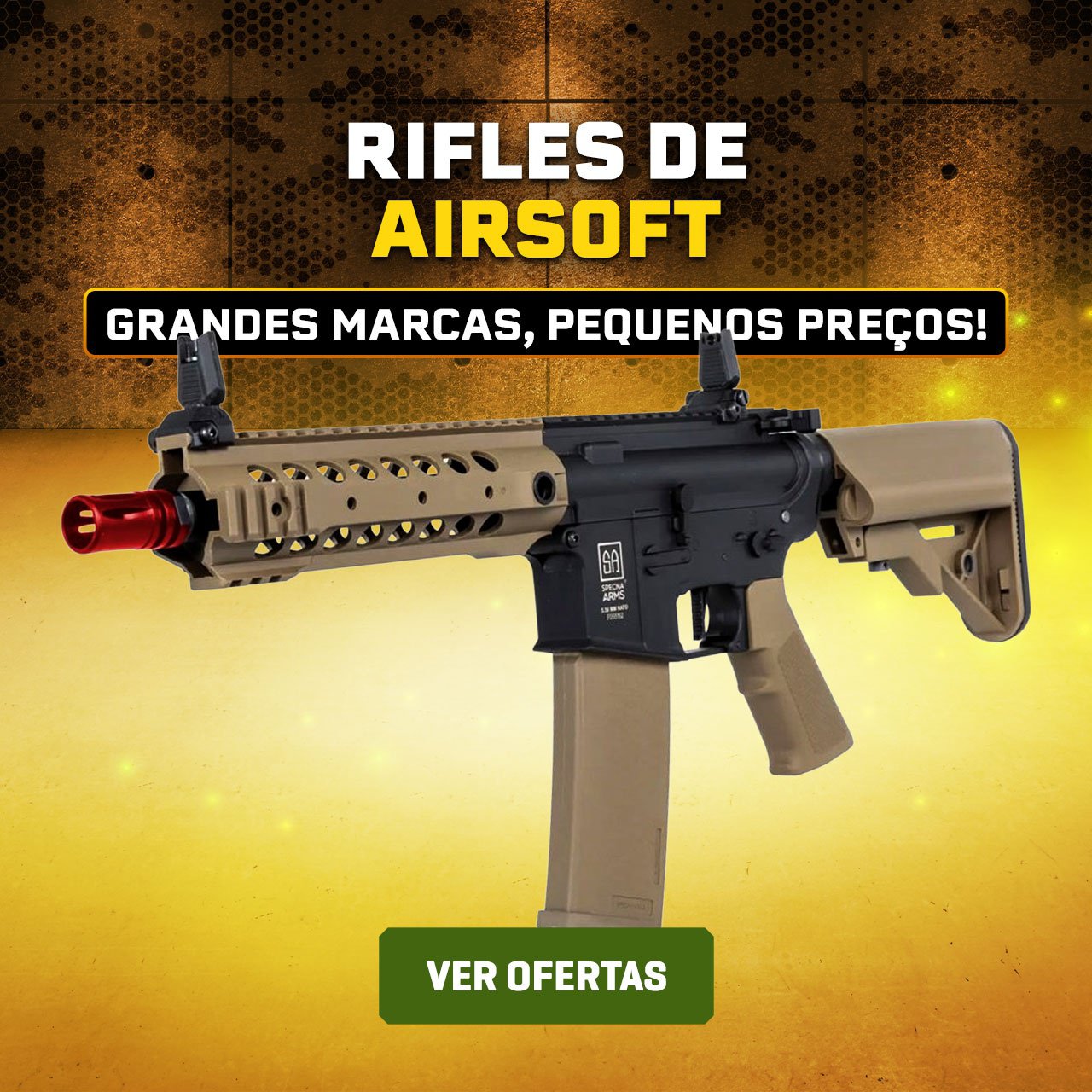 RIFLES DE AIRSOFT - Grandes Marcas, pequenos preços!