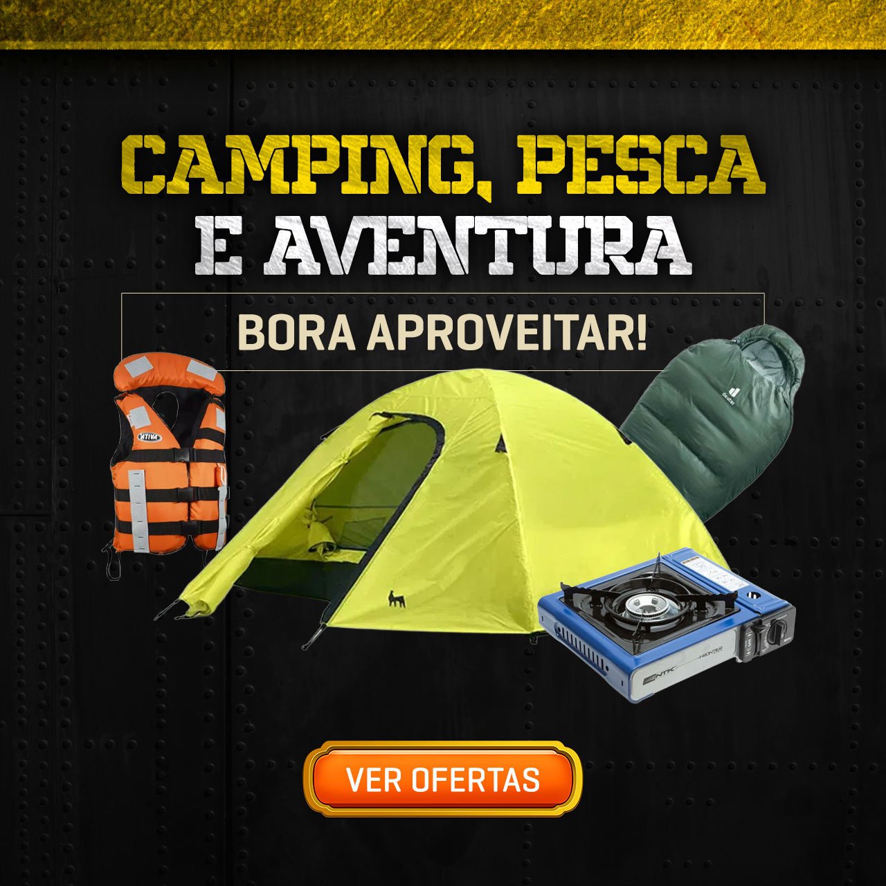CAMPING, PESCA E AVENTURA - Bora aproveitar!