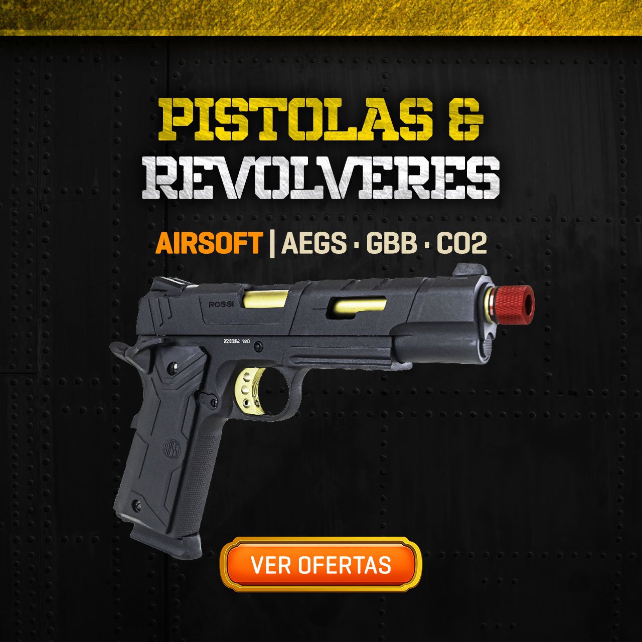 Pistolas & Revolveres - Airsoft - AEGs - GBB - CO2
