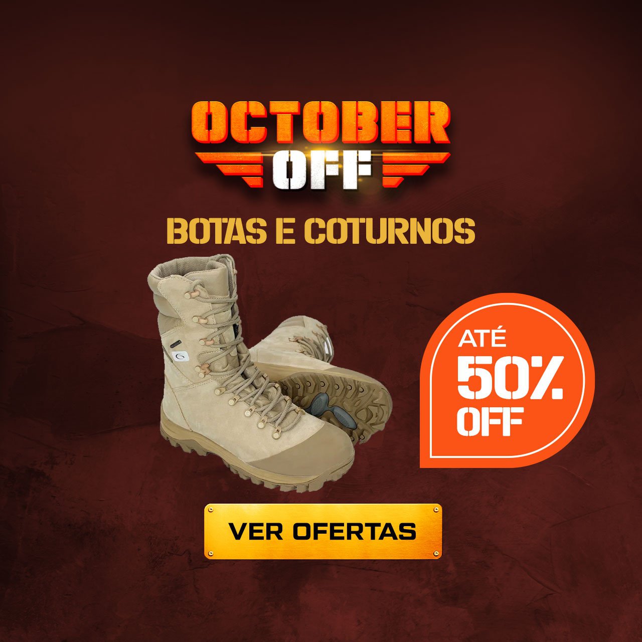 Botas e Coturnos com até 50% OFF