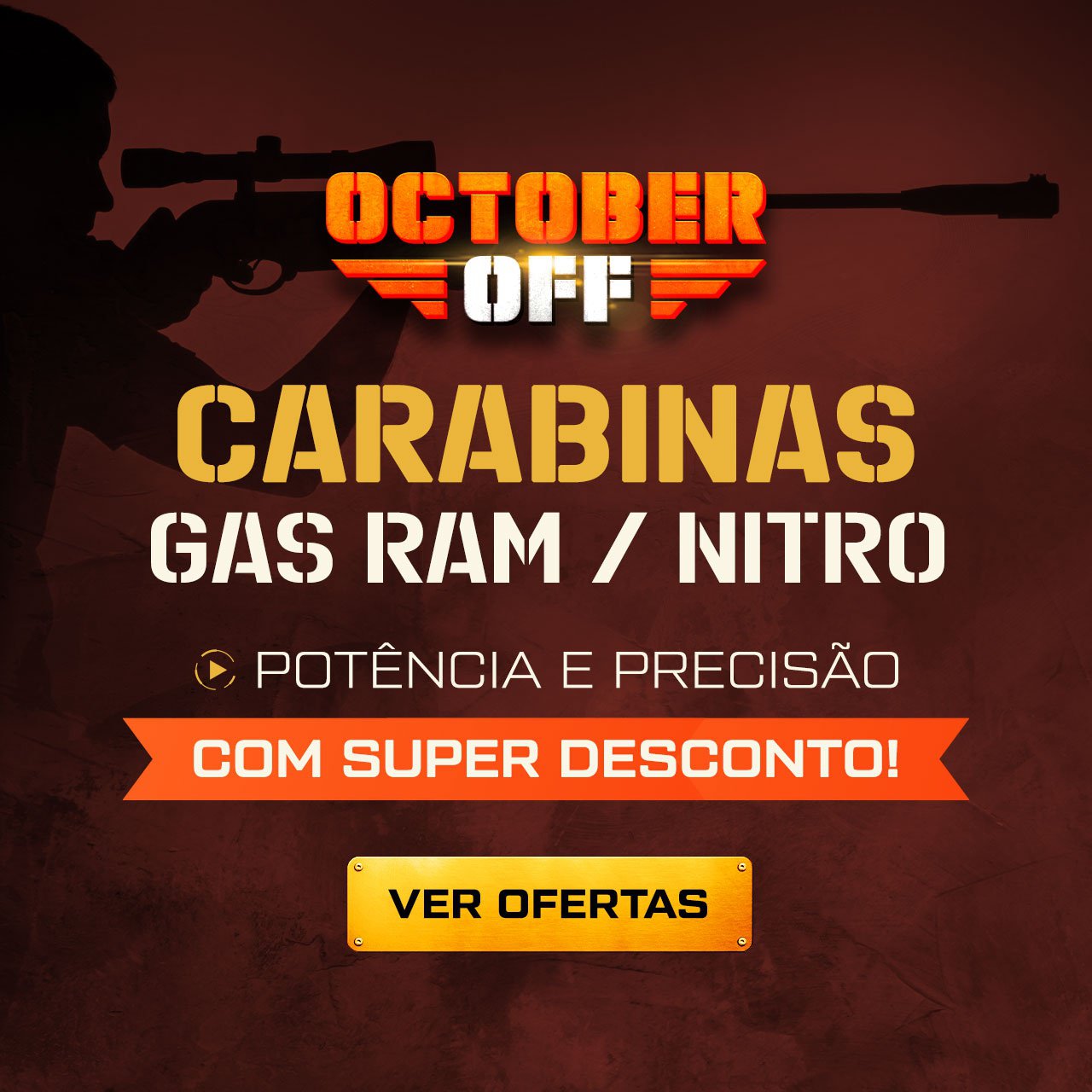 CARABINAS GAS RAM / NITRO - Potência e Precisão, com SUPER DESCONTO!