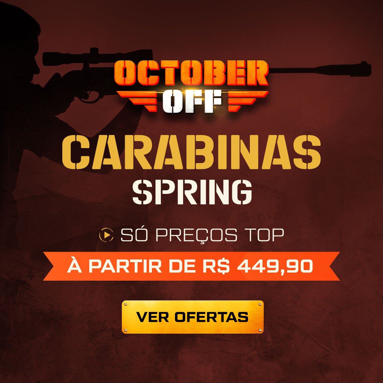 Carabinas Spring - Só preços TOP, à partir de R$ 449,90