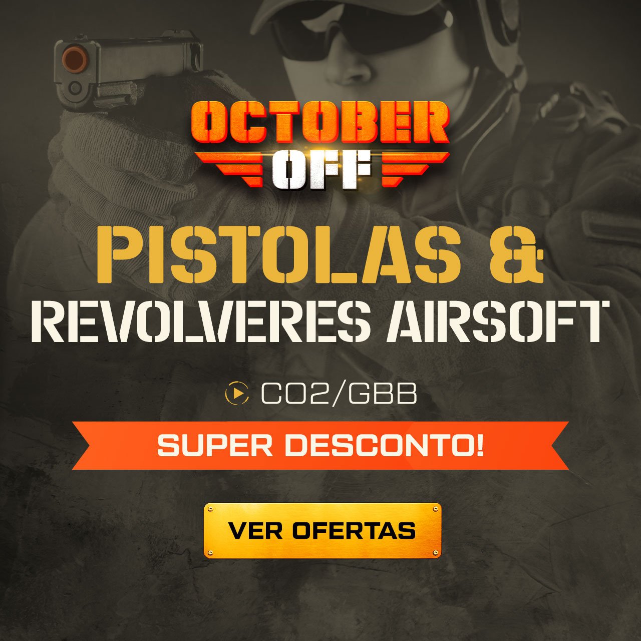 Pistolas & Revolveres Airsoft CO2/GBB - Super Desconto!