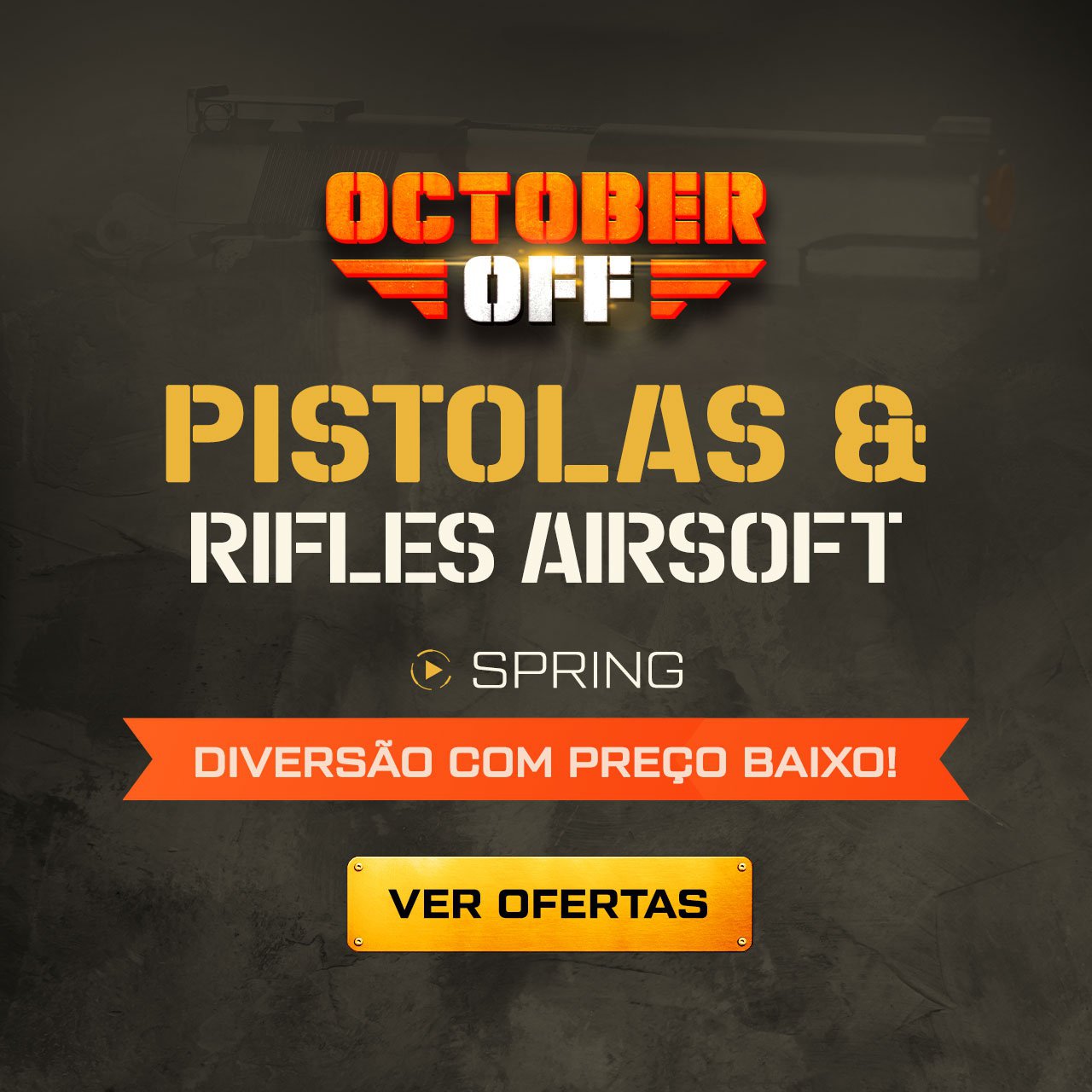 PISTOLAS & RIFLES AIRSOFT SPRING - Diversão com Preço Baixo!