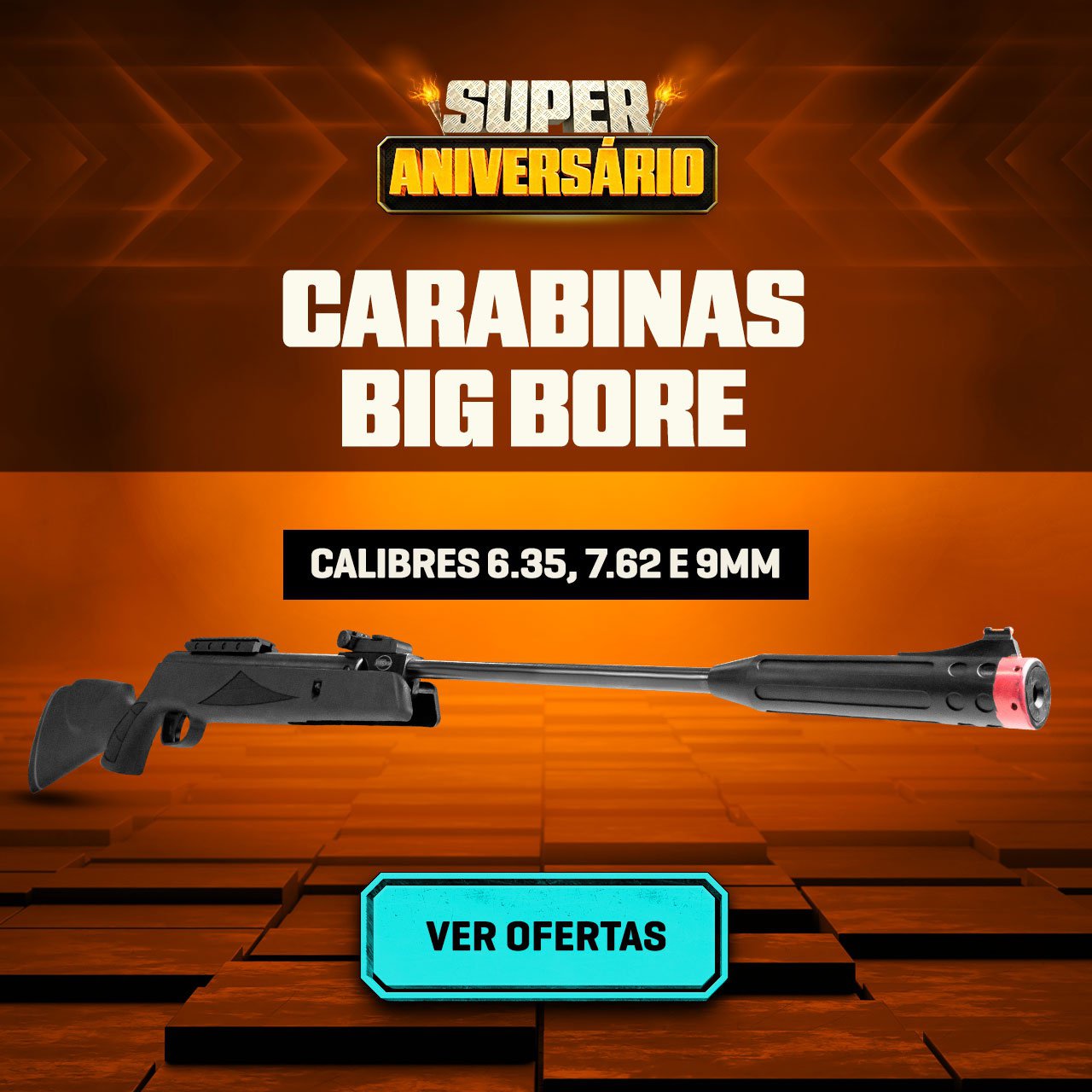 CARABINAS BIG BORE - Calibres 6.35, 7.62 e 9mm