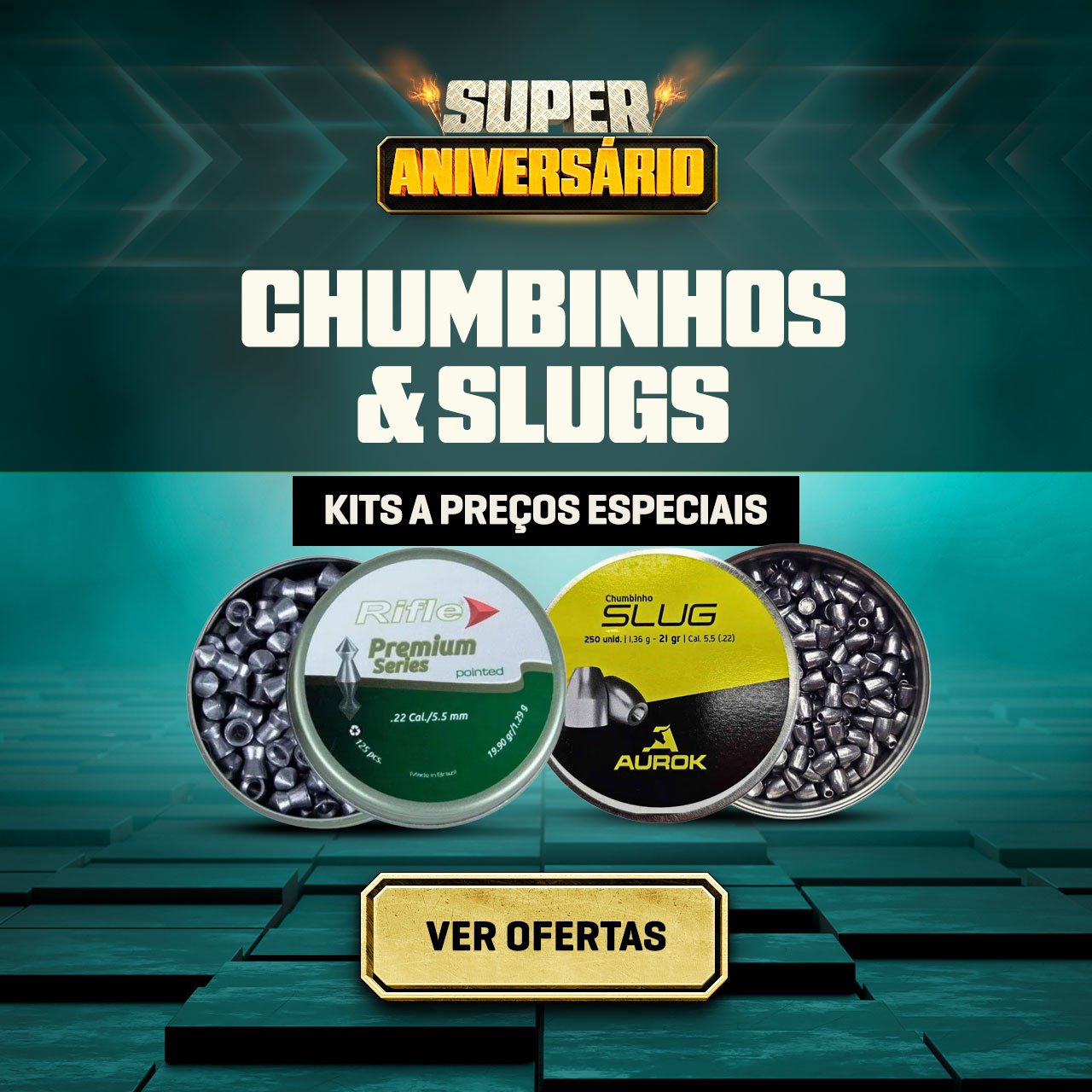Chumbinhos & Slugs - KITs a preços especiais