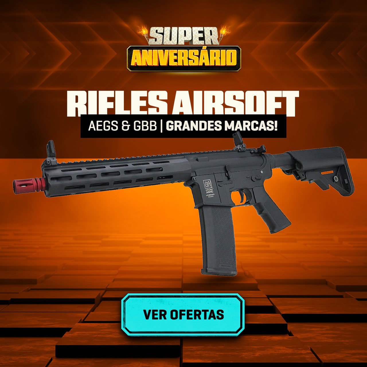 Rifles Airsoft - AEGs & GBB - Grandes Marcas!