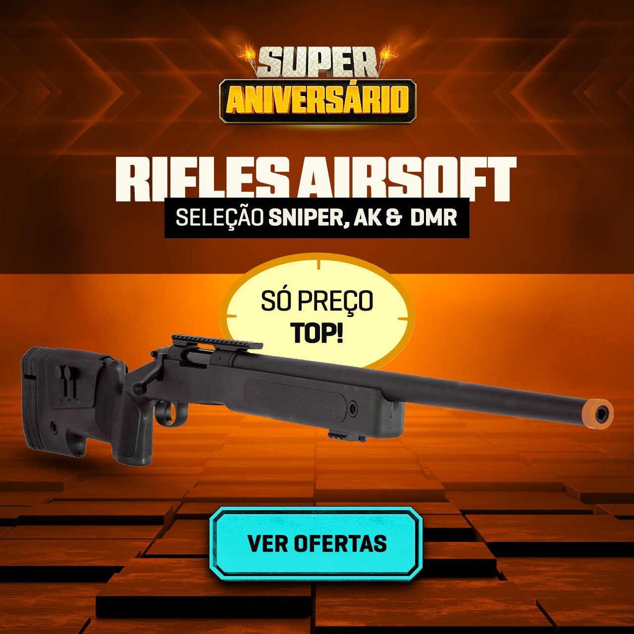 Rifles Airsoft - Seleção Sniper, AK &  DMR - Só preço TOP!
