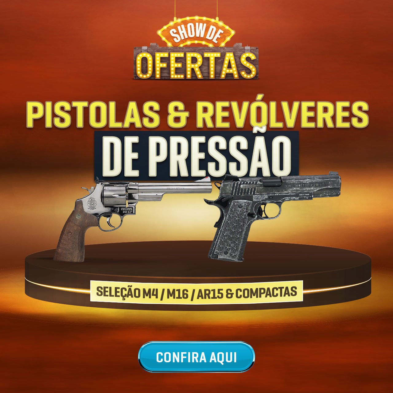 Pistolas & Revolveres de Pressão - um festival de preço baixo!