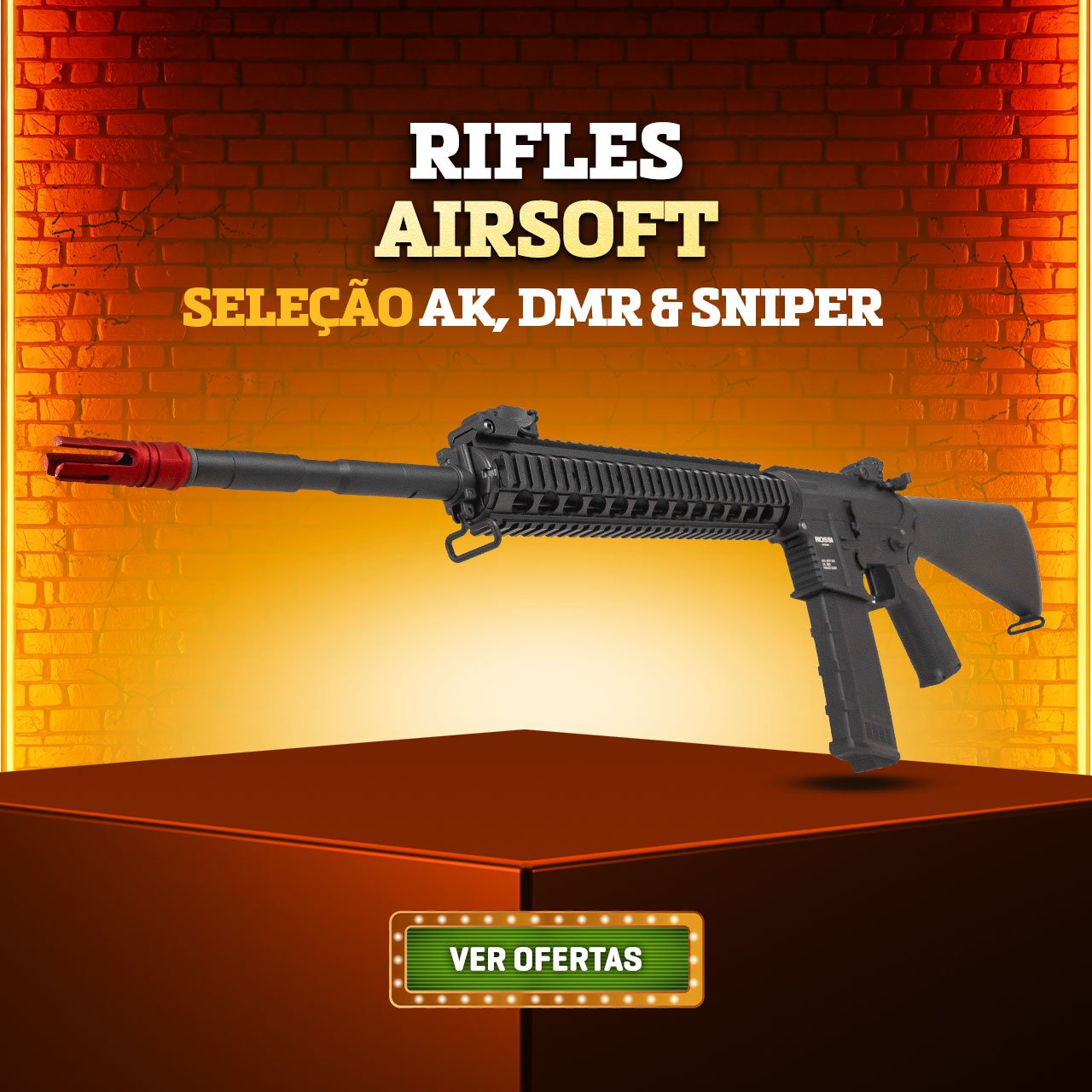 Rifles Airsoft - Seleção AK, DMR & SNIPER