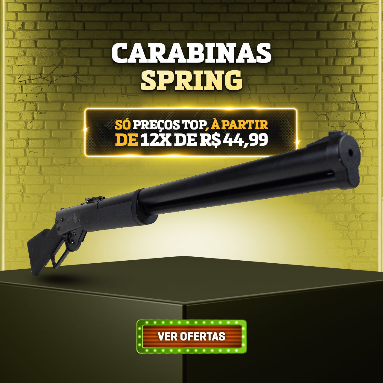 Carabinas Spring - Só preços TOP, à partir de 12x de R$ 44,99