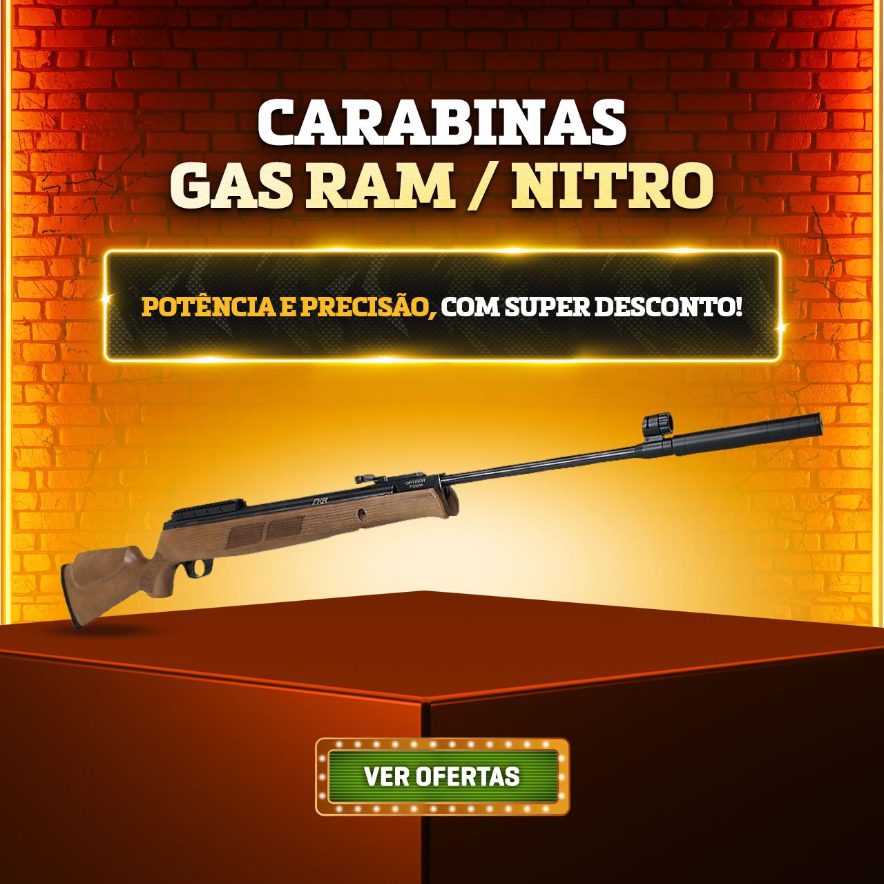 CARABINAS GAS RAM / NITRO - Potência e Precisão, com SUPER DESCONTO!