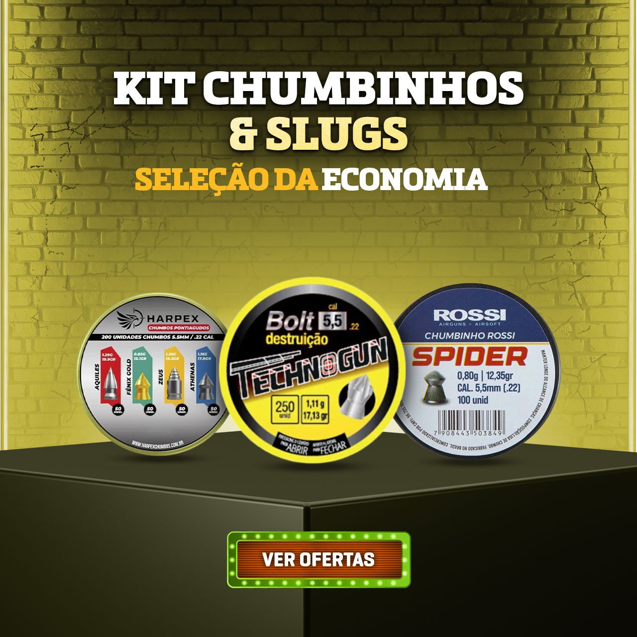 KIT Chumbinhos & Slugs - Seleção da economia