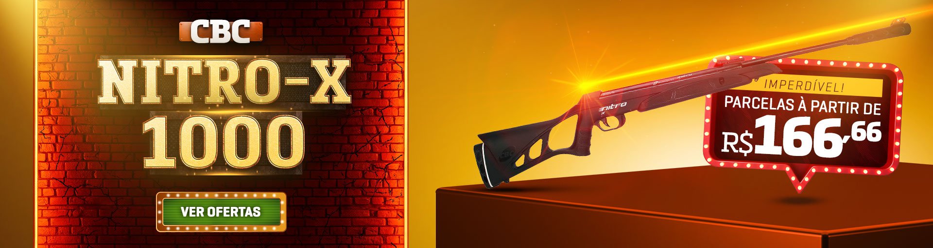 CBC Nitro-x 1000 - Imperdível - Parcelas à partir de R$ 166,66