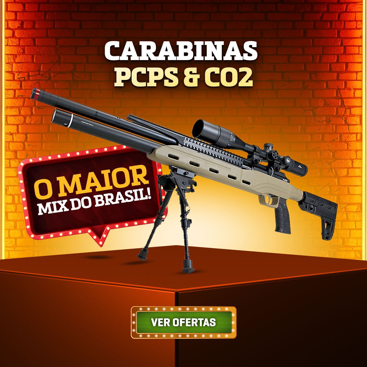 Carabinas PCPs & CO2 - O Maior Mix do Brasil!